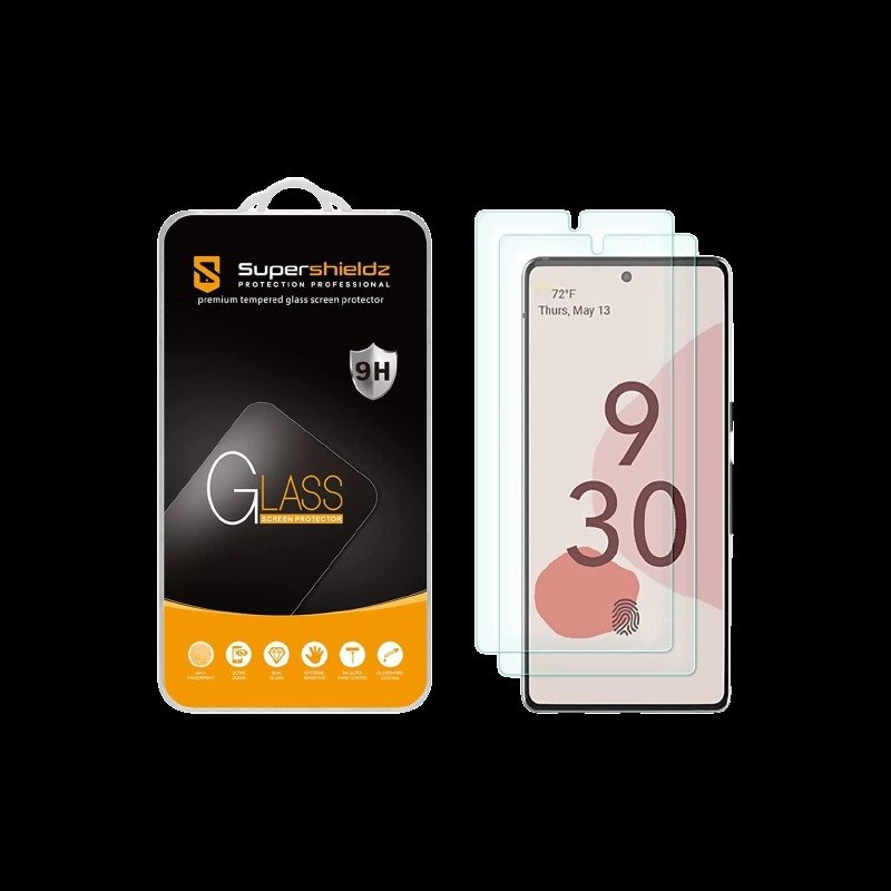 Supershieldz (2 Pack) Designed for Google Pixel 6 Tempered Glass Screen Protector, 0.26mm, Anti-Scratch, Bubble Free product image