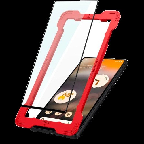 Caseology Snap Fit Tempered Glass Screen Protector for Google Pixel 6a, 2 Pack, Easy Installation Kit with Alignment Tray product image