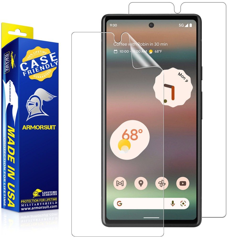 ArmorSuit MilitaryShield Anti-Glare Screen Protector Designed for Google Pixel 6a (2022), 2 Pack Case Friendly Matte Film, Made in USA product image