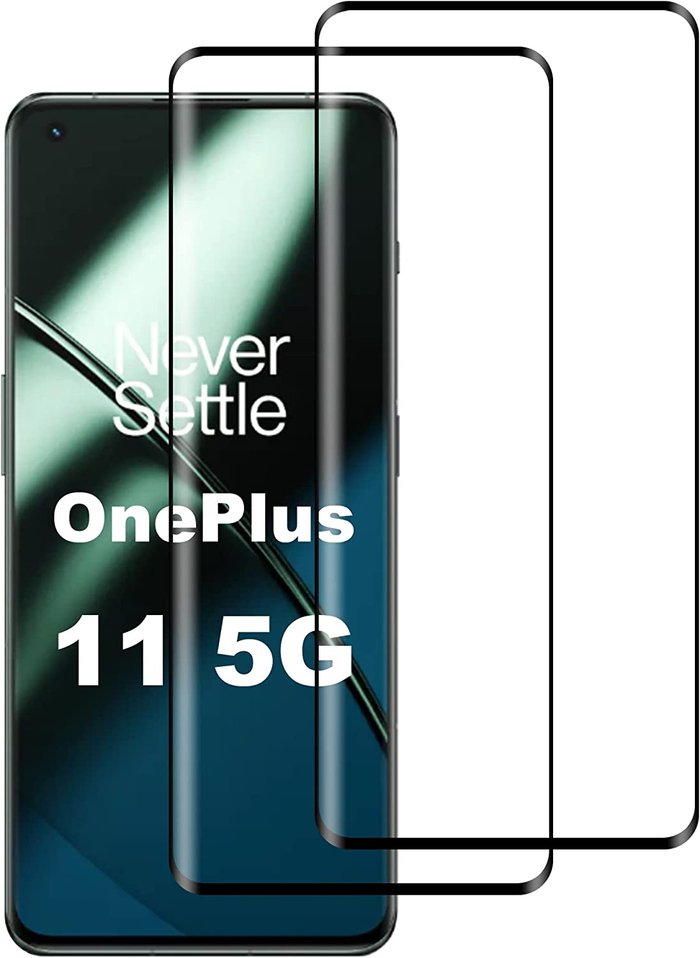 Suttkue (2 Pack) Tempered Glass Screen Protector Compatible for OnePlus 11 5G, 9H Hardness, with 2 Camera Lens Protectors product image