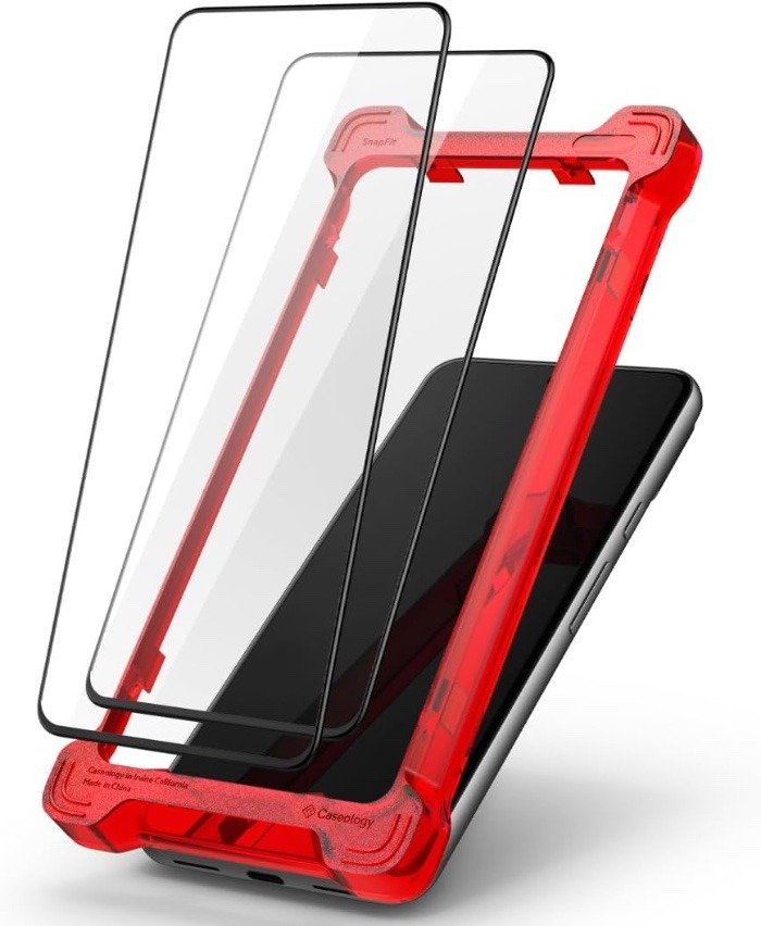 Caseology Snap Fit Tempered Glass [2 Pack] for Google Pixel 8 Screen Protector with Installation Kit, Easy Install, Case Friendly product image