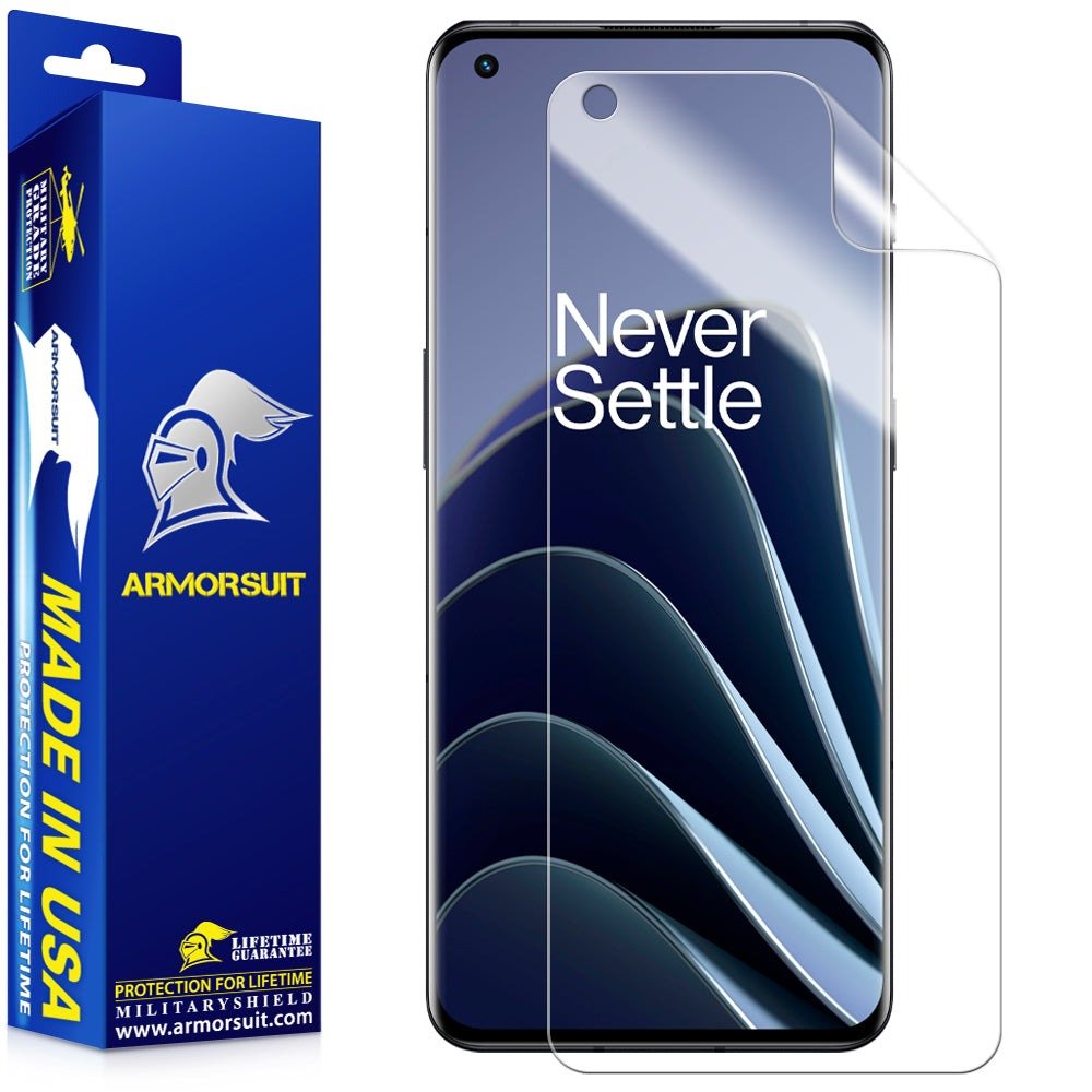 ArmorSuit MilitaryShield Screen Protector Designed for OnePlus 10 Pro [6.7 in] (2022), 2-Pack, Case Friendly HD Clear Film, Made in USA product image