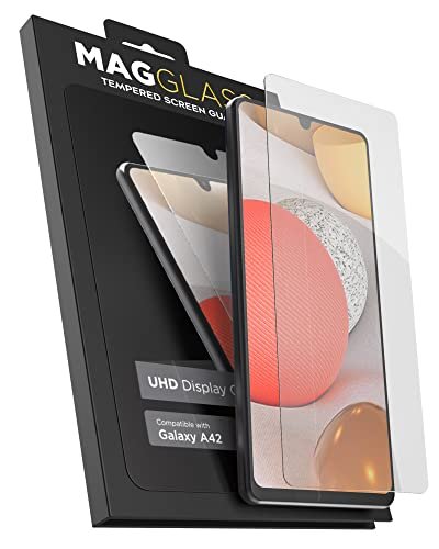 magglass Samsung A42 5G Screen Protector Tempered Glass - Anti Bubble UHD Full Coverage Display Guard for Galaxy A42 (Case Compatible) product image