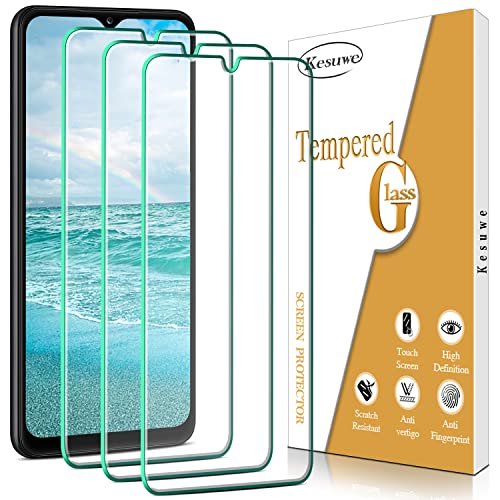 Kesuwe [3 Pack] Screen Protector for Samsung Galaxy A12 Tempered Glass, Anti Scratch, Anti Fingerprint, HD Clear, Case Friendly, Easy Installation, Bubble Free product image