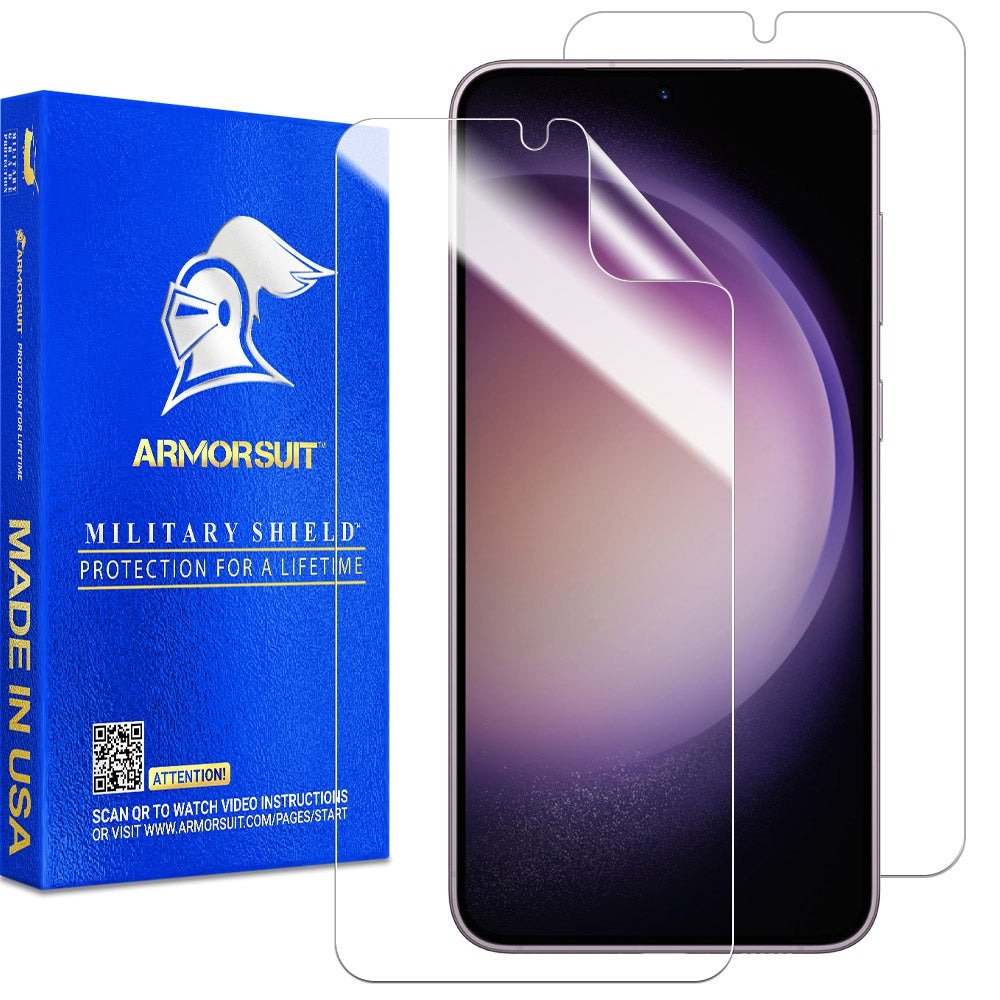 ArmorSuit MilitaryShield Screen Protector Designed for Samsung Galaxy S23 Plus (6.6 Inch, 2023 Release) Case Friendly HD Clear Film - Made in USA, 2-Pack product image