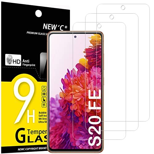 NEW'C [3 Pack] Designed for Samsung Galaxy S20 FE / S20 FE 5G, Screen Protector Tempered Glass, Anti Scratch, Bubble Free, Ultra Resistant product image