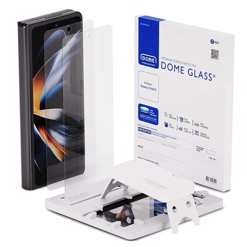 Whitestone Dome Glass Screen Protector for Galaxy Z Fold 5 [UV Lamp] [2 Pack] product image
