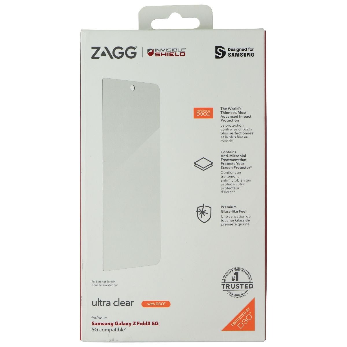 ZAGG InvisibleShield Ultra Clear Screen Protector for Samsung Galaxy Z Fold 3 5G product image