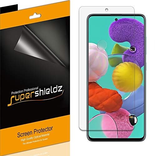 [6-Pack] Supershieldz for Samsung Galaxy A53 5G/ A51 / A51 5G / A51 5G UW Screen Protector, Anti-Bubble High Definition (HD) Clear Shield product image
