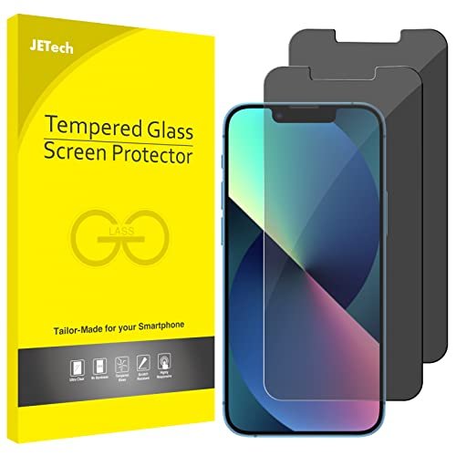 JETech Privacy Screen Protector for iPhone 13/13 Pro 6.1-Inch, Anti Spy Tempered Glass Film, 2-Pack product image