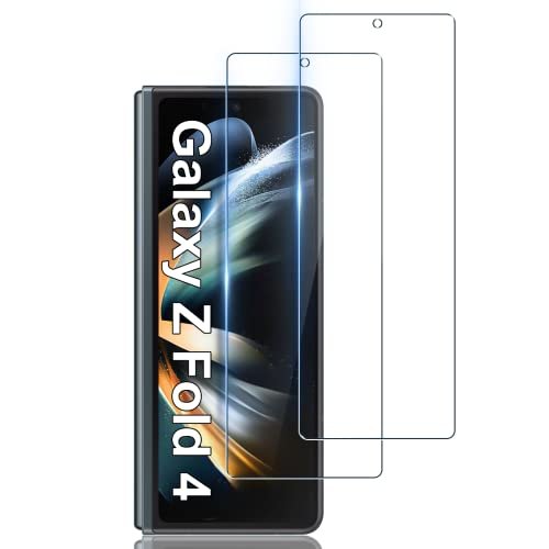 LYWHL [2-Pack] for Samsung Galaxy Z Fold 4 Screen Protector, HD Clear Tempered Glass Protector Film for Galaxy Z Fold 4 5G 6.2 Inch, Anti Scratch Bubble Free Case Friendly Easy Install - Transparent product image