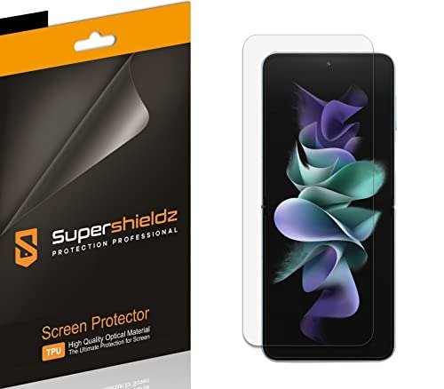 (2 Pack) Supershieldz Designed for Samsung Galaxy Z Flip 4 5G Screen Protector, High Definition Clear Shield (TPU) product image