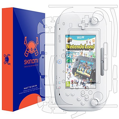 Skinomi Matte Full Body Protector Compatible with Nintendo Wii-U Gamepad (Gamepad Only) (Screen Protector + Back Skin Cover) Full Coverage Matte Skin Anti-Glare HD Film product image