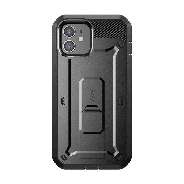 SUPCASE for iPhone 12 Case / iPhone 12 Pro Case with Screen Protector (Unicorn Beetle Pro), [Built-in Stand & Belt-Clip] Full-Body Rugged Protective Phone Case for iPhone 12 / 12 Pro 6.1 inch, Black product image