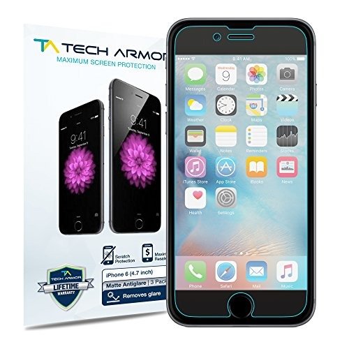Tech Armor Matte Anti-Glare Film Screen Protector for iPhone 6S / 6 (4.7") [3-Pack] product image