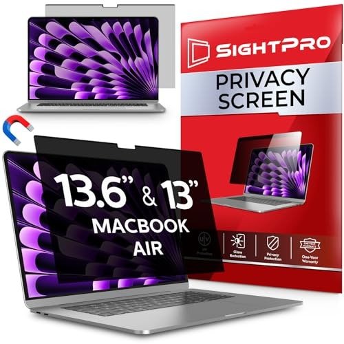SightPro Magnetic Privacy Screen for MacBook Air 13.6 inch (M2/M3/M4, Patented Removable) product image