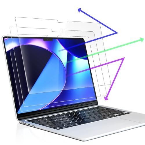 Peslv 3-Pack Anti Blue Light Screen Protector for MacBook Air 13.6 inch (M2/M3/M4 Chip) product image