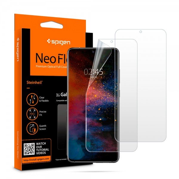 Spigen NeoFlex, Wet and Easy Application, TPU Film, Not Tempered Glass, Full coverage, Case Friendly, Screen Guard for Samsung S20 Plus 6.7 inches -2 Pack product image