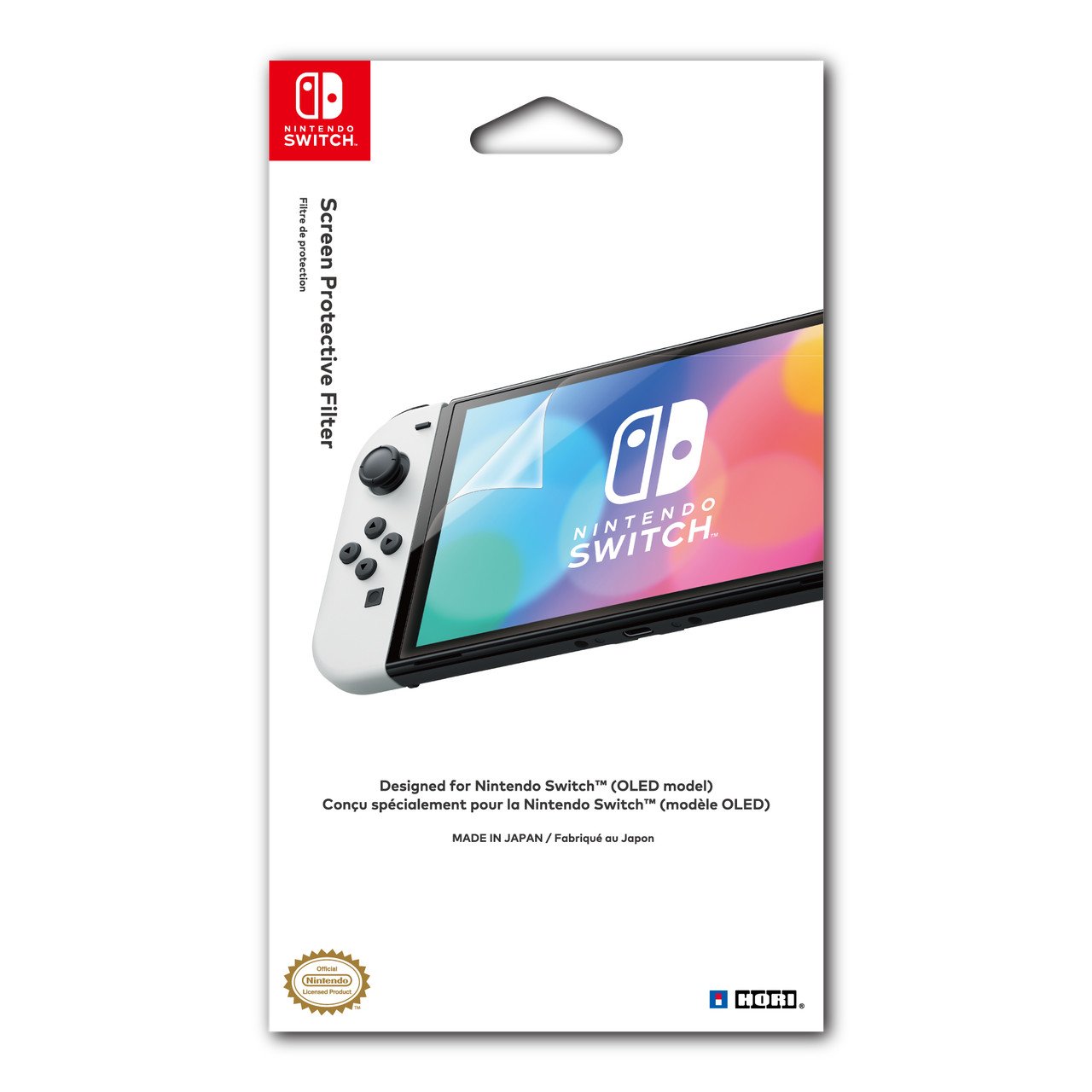 HORI Screen Protective Filter (OLED Model) - Officially Licensed - Nintendo Switch product image