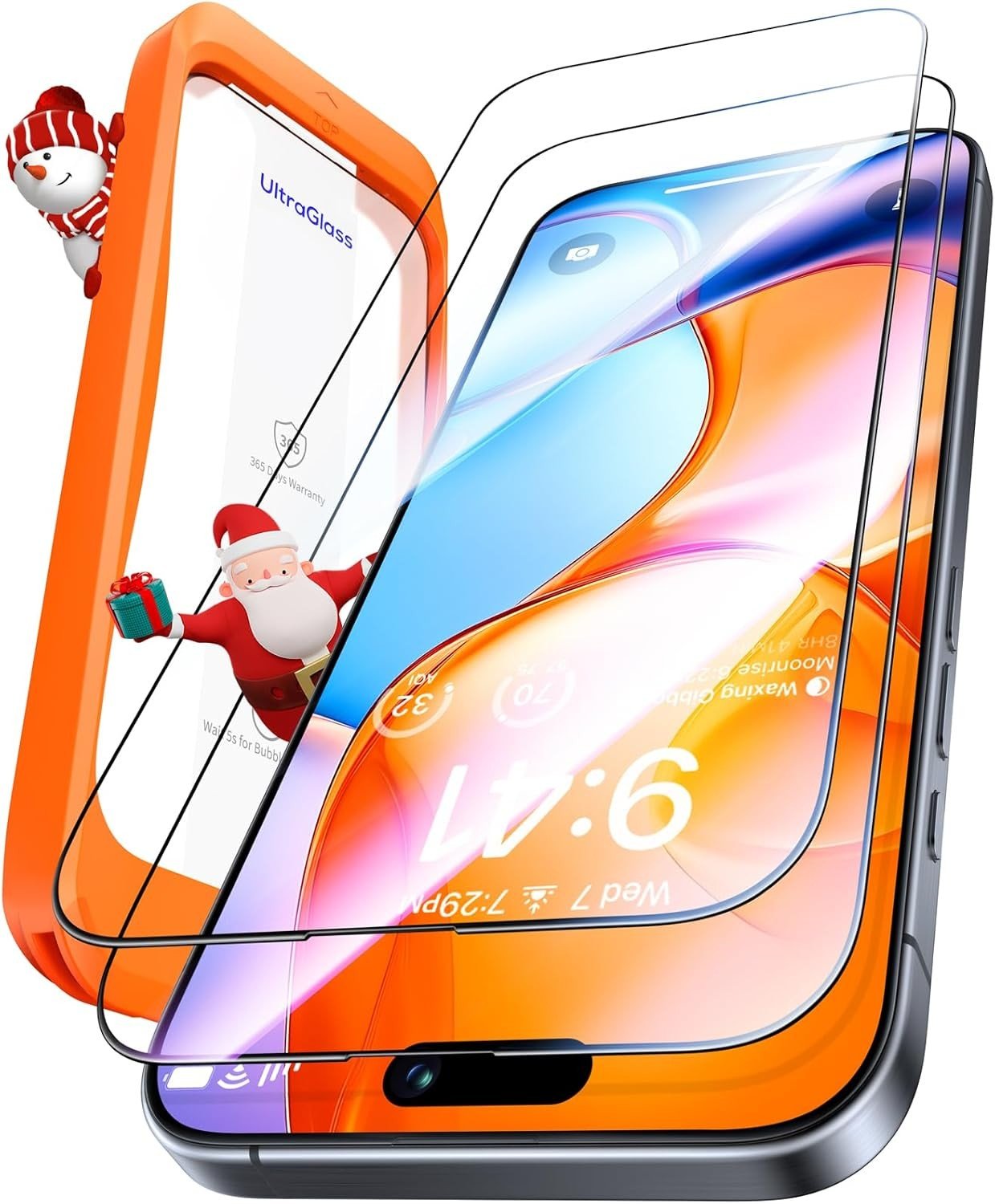 UltraGlass TOP 9H+ Armor for iPhone 15 Pro Max Screen Protector [Military Grade Shatterproof] Screen Protector 15 Pro Max Tempered Glass [Longest Durable] Full Coverage, 2 Pack product image