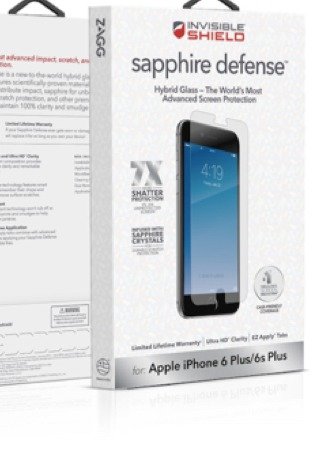 ZAGG InvisibleShield Sapphire Defense Screen Protector for iPhone 7 / 8 - Clear product image