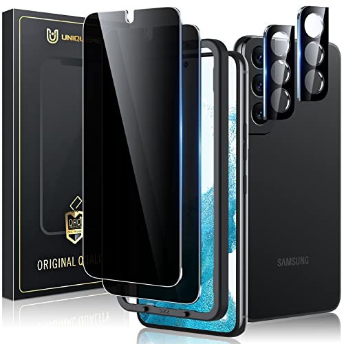 UniqueMe [2 Pack] Samsung Galaxy S22 Ultra Privacy Screen Protector, Anti-Spy Film with Dust-Free Kit, Auto Positioning, Bubble-Free product image