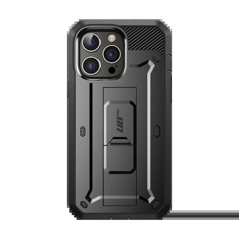 SUPCASE for iPhone 14 Pro Max Case with Screen Protector (Unicorn Beetle Pro), Dual Layer Full Body Rugged Protective Case with Kickstand & Belt-Clip, Black product image