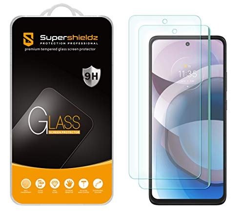 (2 Pack) Supershieldz Designed for Motorola (One 5G Ace) / One 5G UW Ace Tempered Glass Screen Protector, Anti Scratch, Bubble Free product image