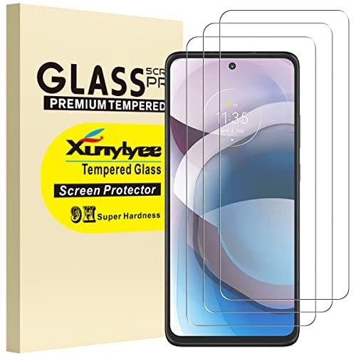 [3-Pack] XunyLyee Compatible with Motorola One 5G Ace Screen Protector, Easy to Install Tempered Glass Film for Motorola One 5G UW Ace (6.7 Inch) product image