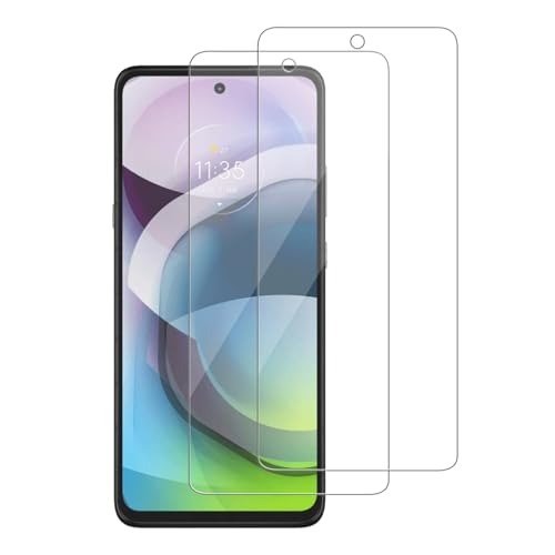 Heenjer 2 Pack for Motorola (One 5G Ace) / One 5G UW Ace Screen Protector, Tempered-Glass, Micro-curved Edges, Bubble Free, HD Clear, Easy Installation product image