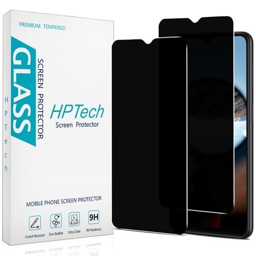 HPTech (2 Pack) Privacy Screen Protector for Samsung Galaxy A12 / A13 / A32 / A03s / A02s / A42 Anti Spy Tempered Glass, Anti Scratch, Bubble Free product image