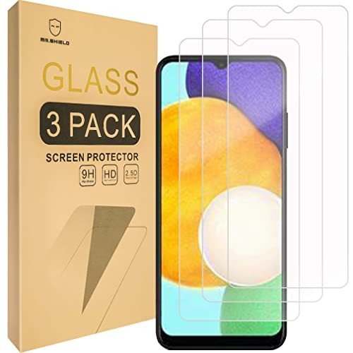 Mr.Shield [3-Pack] Designed For Samsung Galaxy A03s [Tempered Glass] [Japan Glass with 9H Hardness] Screen Protector with Lifetime Replacement product image
