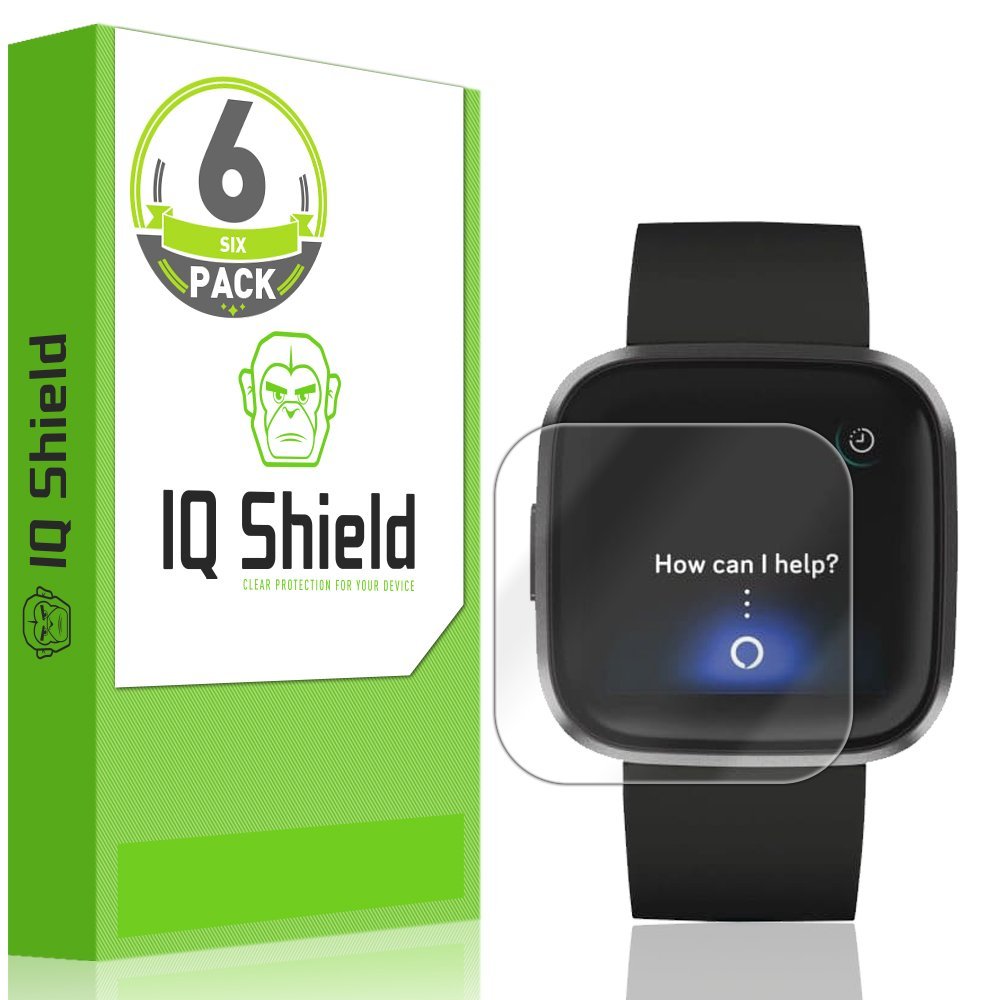 IQShield Screen Protector Compatible with Fitbit Versa 2 (6-Pack), Anti-Bubble Clear TPU Film product image