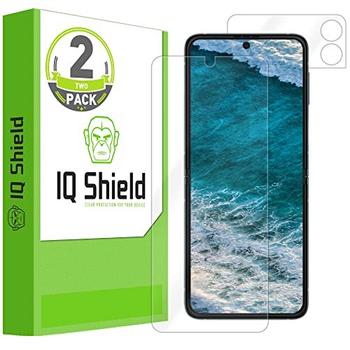 IQ Shield Screen Protector Compatible with Samsung Galaxy Z Flip 3 (2-Pack) Anti-Bubble Clear Film product image