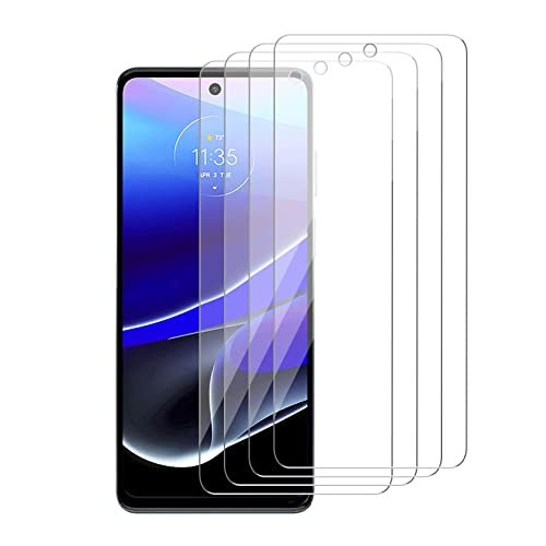 iCsapr [4 Pack] Glass Screen Protector Compatible for Motorola Moto G Stylus 5G 2022 [Not for 2020/2021/2023] [9H Hardness] HD Screen Tempered Glass, Easy Install [Case Friendly] 2.5D Edge product image