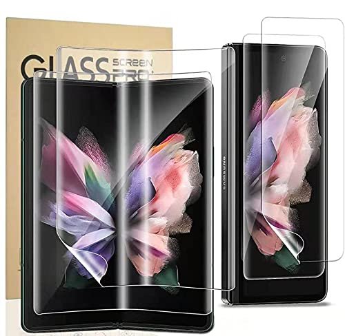 CYCFAIML Screen Protector for Samsung Galaxy Z Fold 5 5G, Flexible TPU Screen Protector, 2 Pack Front with 2 Pack Inner Soft Film, Case Friendly product image