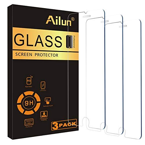 Ailun Screen Protector for iPhone 8 Plus, iPhone 7 Plus, 6s Plus, 6 Plus [5.5-inch] 3 Pack, 2.5D Edge Tempered Glass, Case Friendly product image