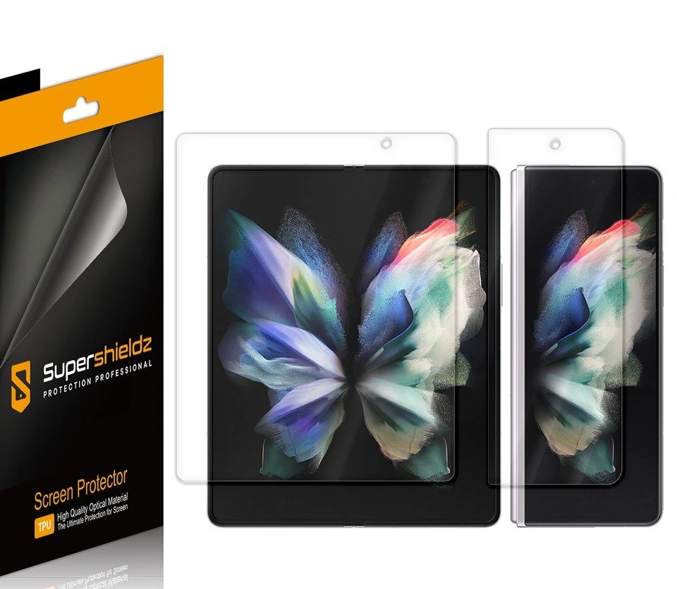 Supershieldz (2 Pack) Clear Shield TPU Screen Protector for Samsung Galaxy Z Fold 3 5G product image