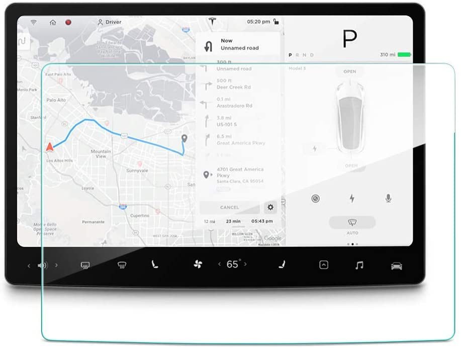 ESR Screen Protector Compatible with Tesla Model 3/Model Y Car Center Console GPS Touchscreen Screen Protector, 15 inch HD Clear, 9H Scratch Resistant, Shock Resistant product image