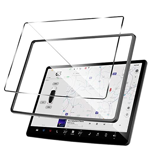 ShowEv Tesla Model Y/3 Matte Screen Protector Anti Glare Fingerprint 15" Center Control Touchscreen Navigation Touch Tempered Glass Screen Protector product image