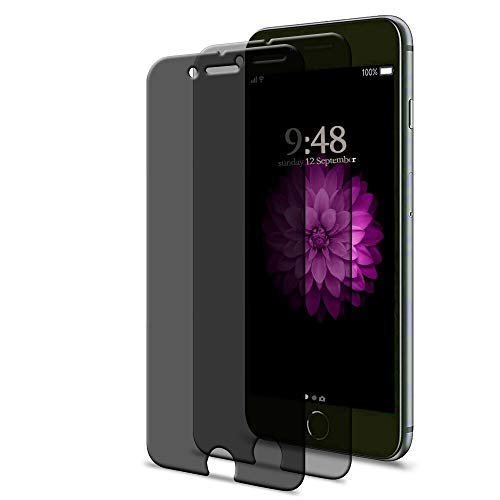 [2 Pack] iPhone 6 Plus / 6s Plus Privacy Screen Protector, GPROVA [Anti Spy][Anti-Glare][Anti-Fingerprint][Anti-Scratch] No Bubble Ballistic Tempered Glass HD 2.5D Curve Edge Screen Protector 5.5" product image