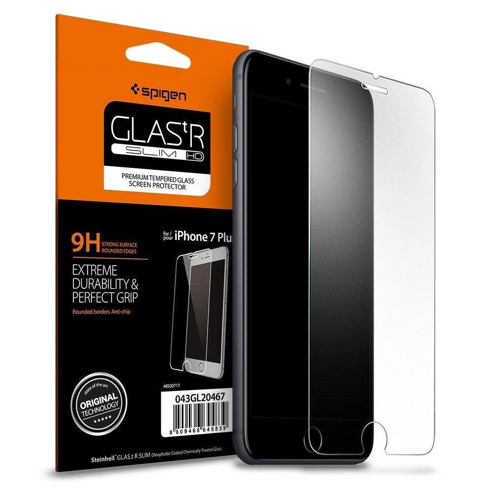 Spigen GLAS.tR Slim 0.33mm Tempered Glass Screen Protector for iPhone 7 Plus, 9H Hardness product image
