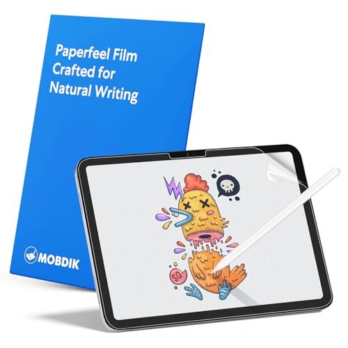 MOBDIK 2 Pack Paperfeel Screen Protector Compatible with iPad 10th Generation (2022) 10.9-inch, Like Drawing on Paper, Anti-Glare, Apple Pencil Compatible product image
