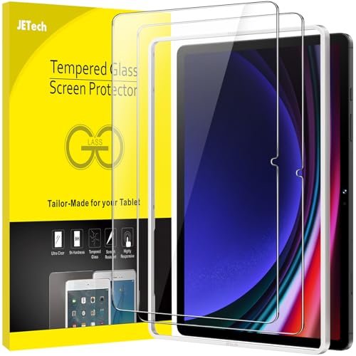 JETech Screen Protector for Samsung Galaxy Tab S9 11-inch (2023), 9H Tempered Glass Film, HD Clear, 2-Pack, Easy Installation Frame product image