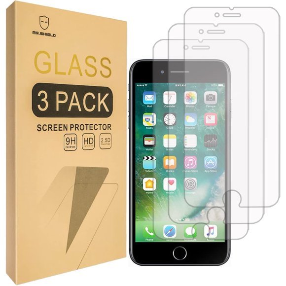 Mr.Shield [3-Pack] for iPhone 7 Plus / iPhone 8 Plus Tempered Glass Screen Protector product image