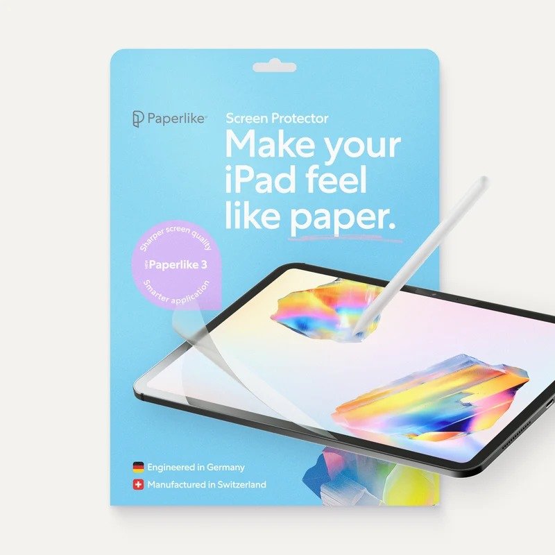 Paperlike 3 Screen Protector for iPad Pro 11" (M5,M4) 2 Pack - The original Paper-Feel, Engineered for a Stress- and Bubble-Free Install (Butterfly), Reduced Pencil Tip Wear product image