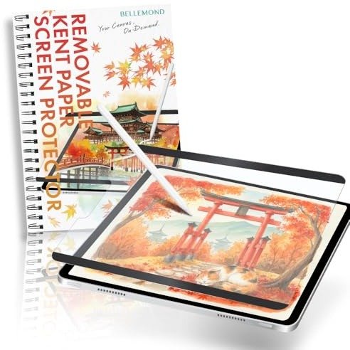 BELLEMOND Paper Screen Protector for iPad Air 11 M4/M3/M2, 2 Pack | Made in Japan, Rough Paper Feel Texture, Enhanced Stylus Control product image