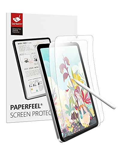 bersem 2 Pack Paperfeel Screen Protector for iPad Mini 7 (A17 Pro) / Mini 6 2024/2021 (8.3 inch), Matte PET Film for Drawing and Writing product image