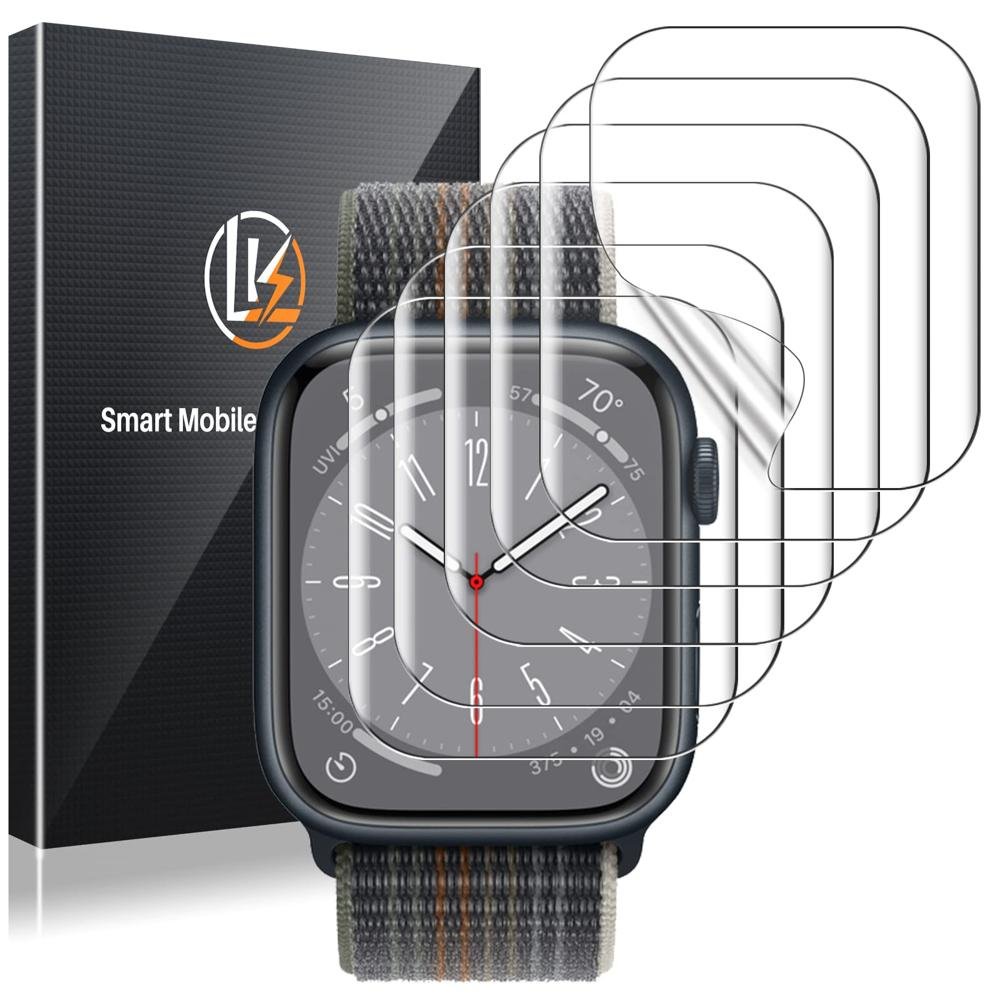 LK 6 Pack Apple Watch Series 9/8/7 41mm Screen Protector, Self-Healing TPU Film product image