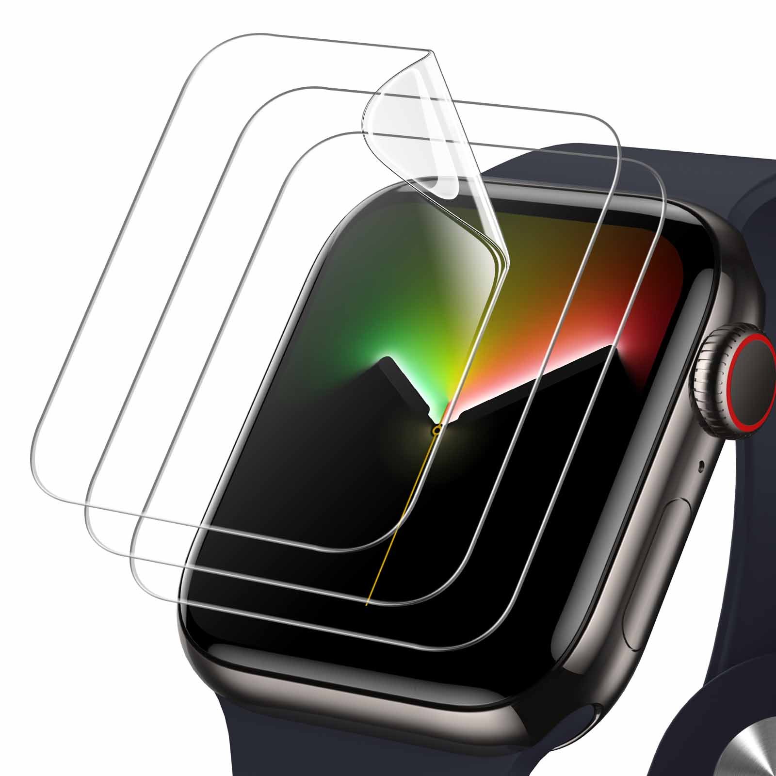 JETech TPU Screen Protector for Apple Watch Series 9/8/7 45mm, 3-Pack, Self-Healing TPU Film product image